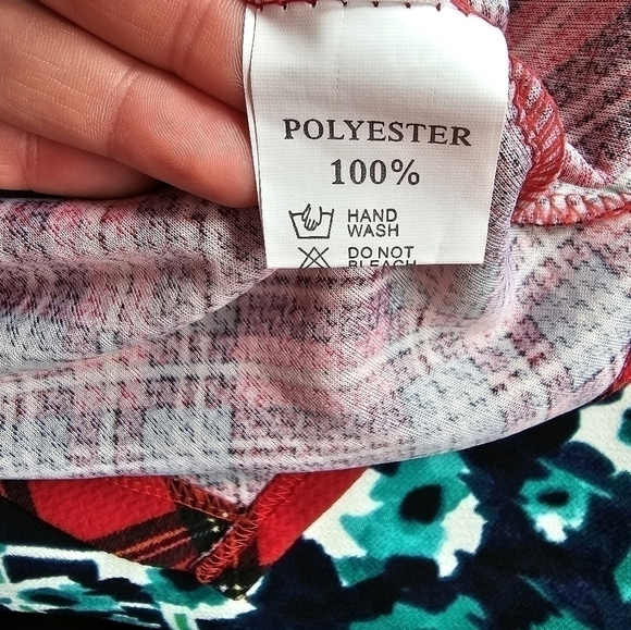 NWT Liva Girl red plaid peplum dress Sz. S - Picture 8 of 8